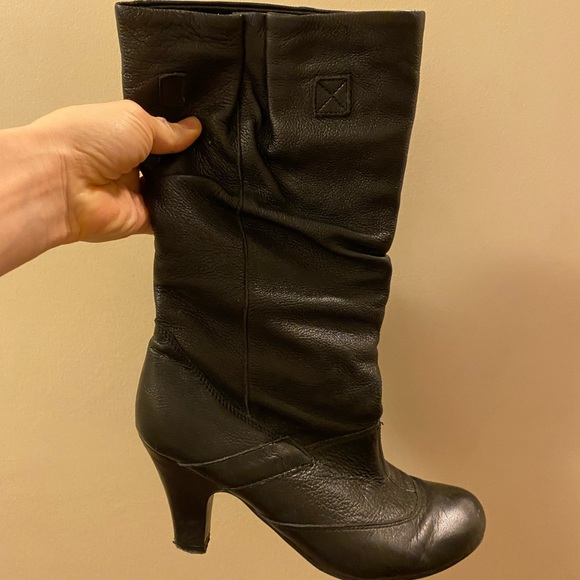 Leather mid-calf booties Size 6 - Picture 1 of 4